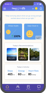 Home screen mockup